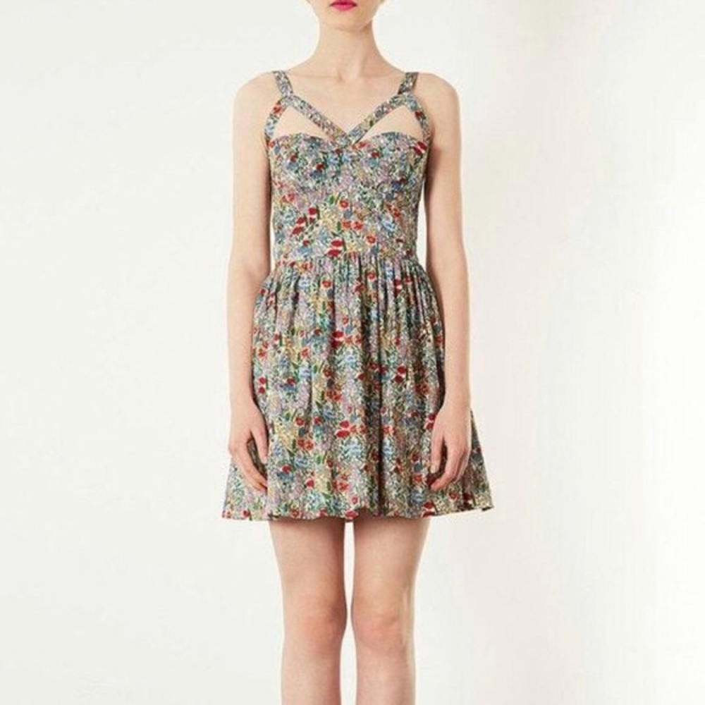 FINAL SALE Topshop Apex Cutout Sundress